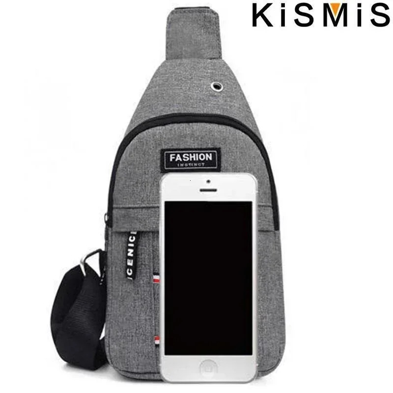 Fashionable chest bag multifunctional messenger sports bike large capacity mens and womens variable 250326