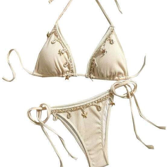 Peachtan thong push up beach swimwear 2 piece swimsuit 2025 bikini bathing suit summer women beachwear