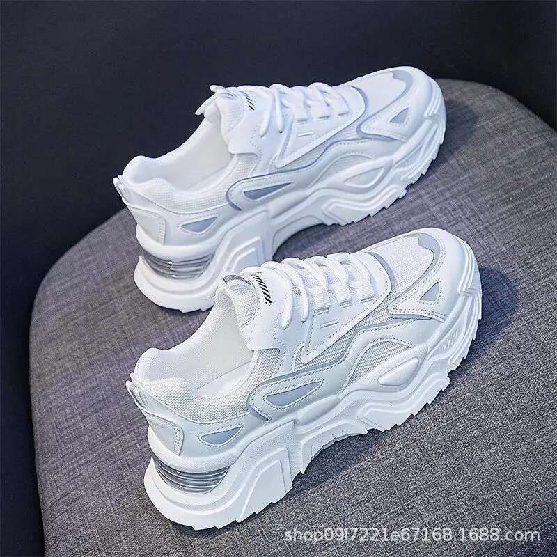 Dad Girl New Mesh Casual Shoes Lightweight Platform Student Trend Sneakers
