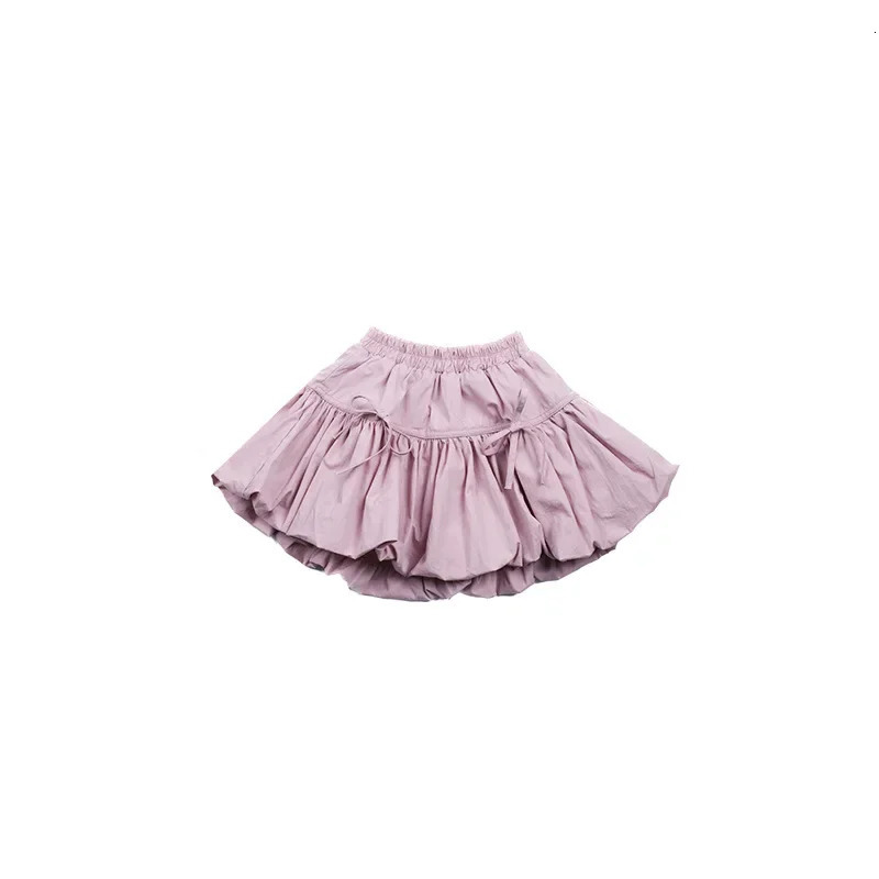 Girls Flower Bud Half Body Skirt Summer Trendy Childrens Sweet and Cute Bow Short Skirt 250326