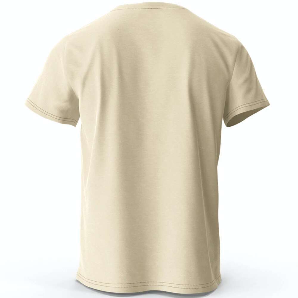 Classic pure cotton tiger stripe printed T shirt soft and breathable round neck short sleeved neutral casual wear