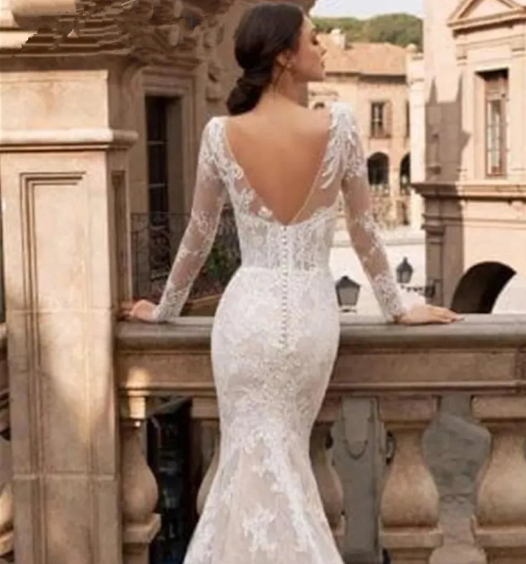 Mermaid Elegant Wedding Dresses With Sweetheart Sparkling Sequins Beads With Full 3D Appliques Pearls Backless Party Plus Size Custom Made vestido de 