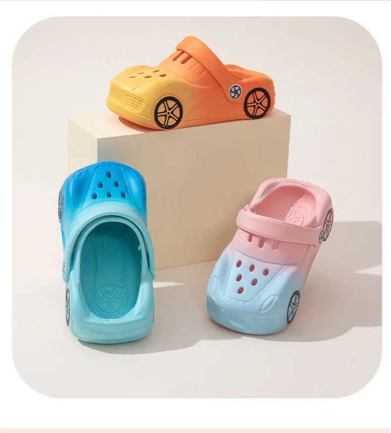 Slipper Childrens cave shoes car sliders summer boys and girls garden shoes cool sliders EVA lightweight S25326