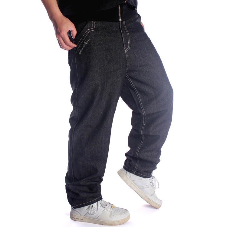Trendy long pants loose casual plus fat plus size skateboarding pants hip-hop jeans Men's Jeans