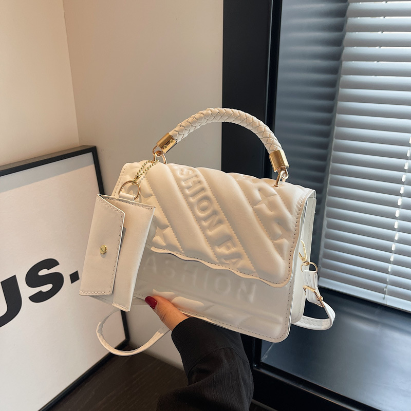 Women's bag fashion small square bag fashion trend hand bill of lading shoulder crossbody