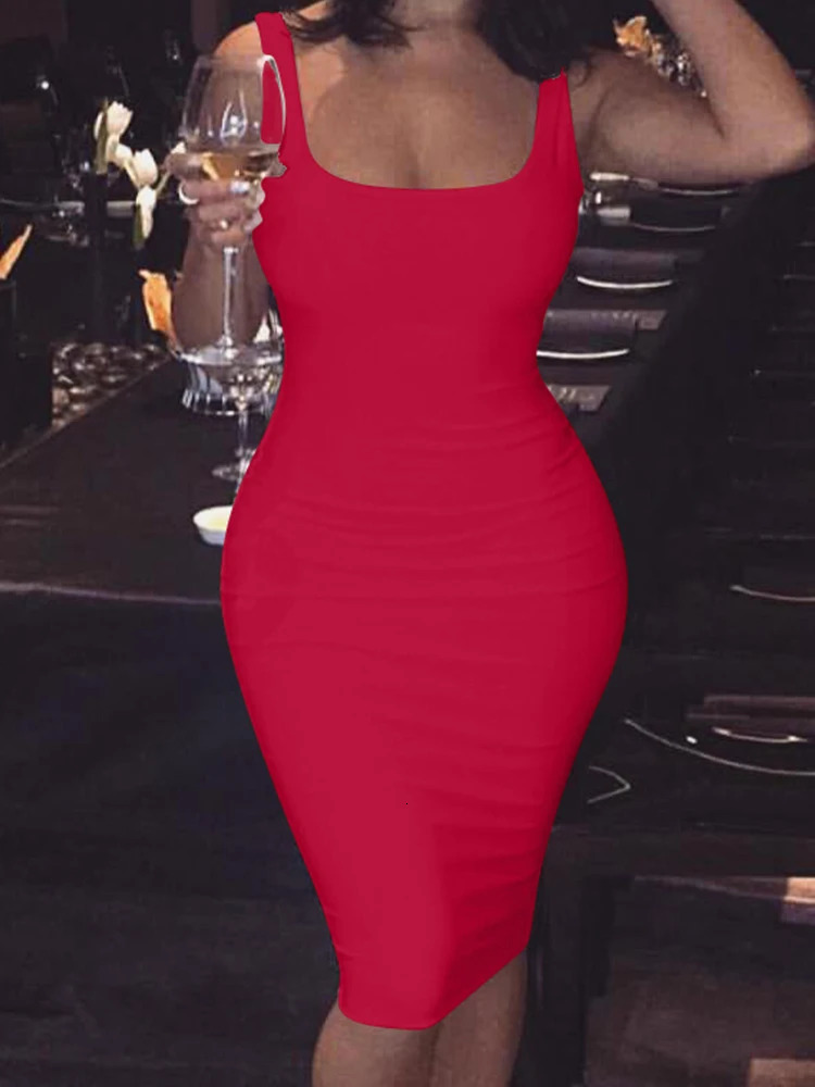 Spring and summer fashion sexy vest dress European American plus size womens sleeveless Midi 250324