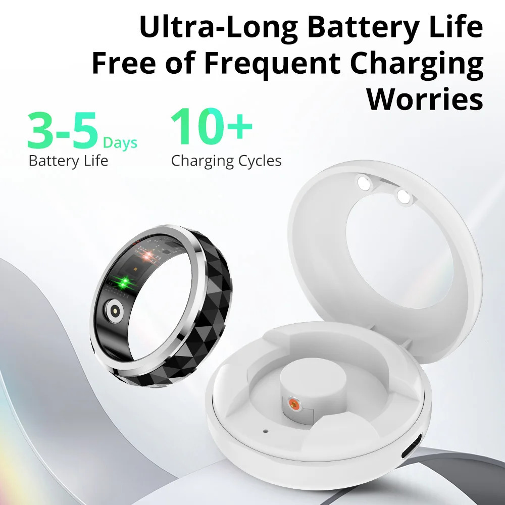 COLMI R11 Smart Ring Fidget Spinner Anxiety Relieve Ring with Charging Case for Men Health Sleep Monitor 5ATM Waterproof 250322
