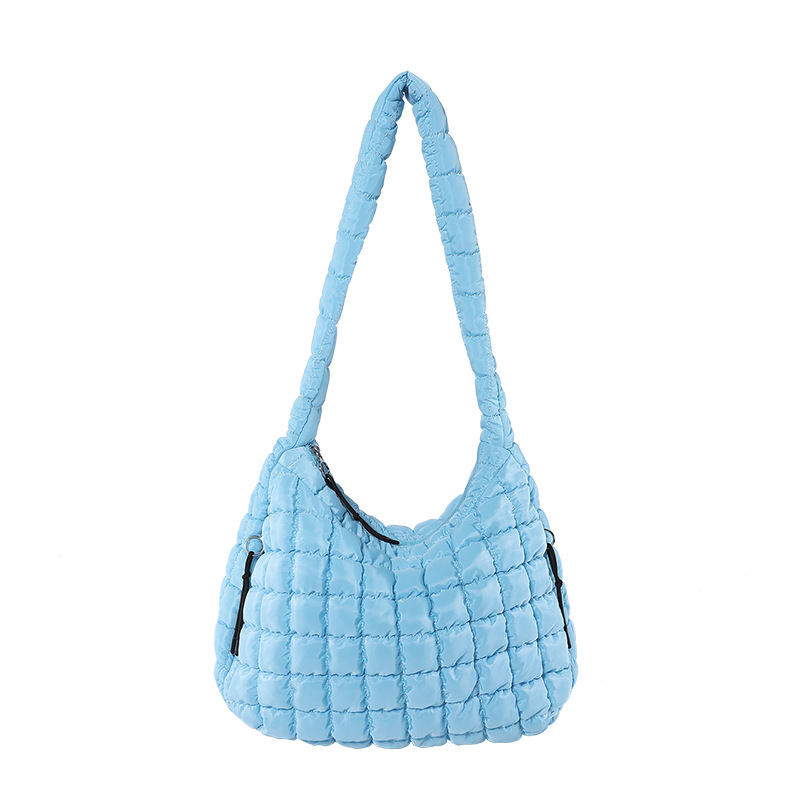 Women's bag fold cloud bag fashion one shoulder hand dumpling bag large capacity down cotton cloud