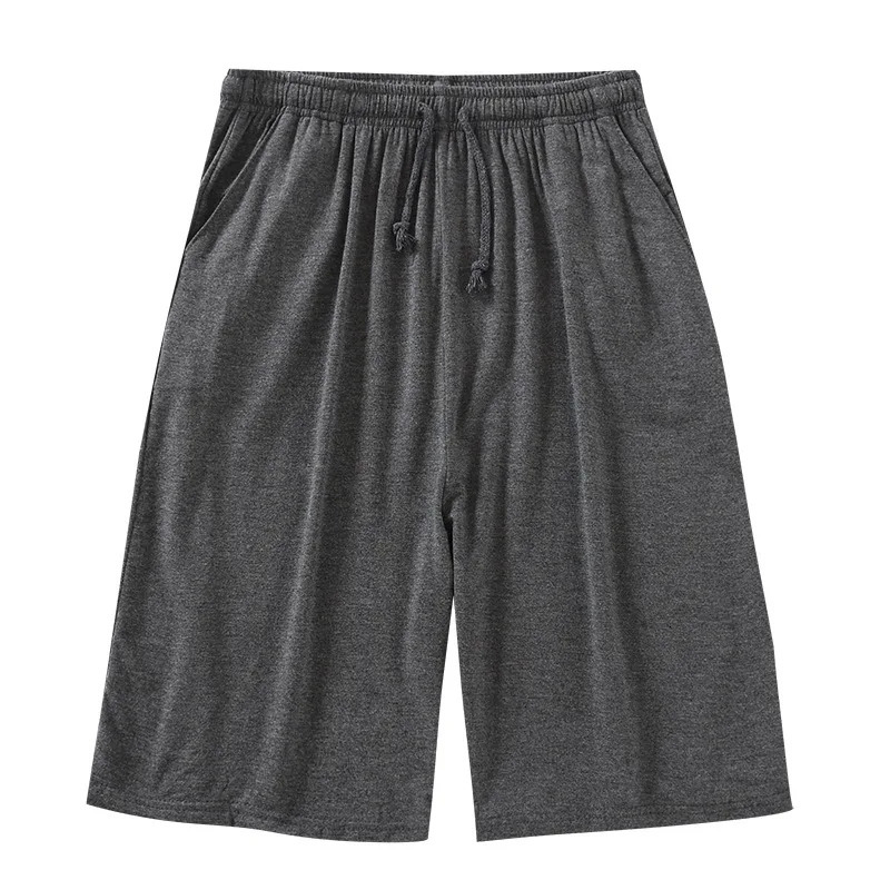 Modal mens summer slim fit five point family shorts loose casual plus size pajamas beach pants 250326