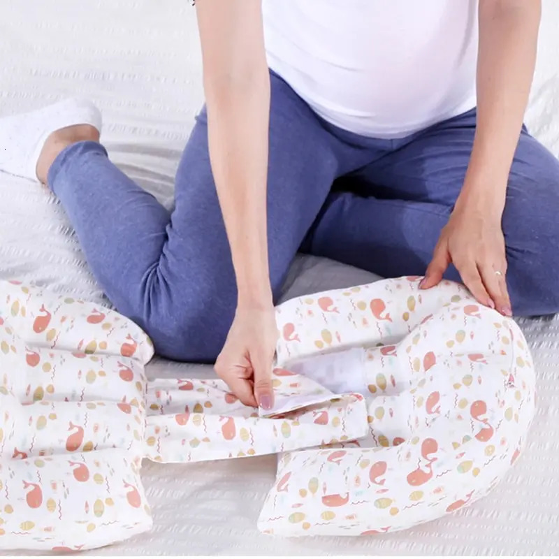 Cotton Waist Maternity Pillow For Pregnant Women Pregnancy Pillow U Full Body Pillows To Sleep Pregnancy Cushion Pad Product 250326