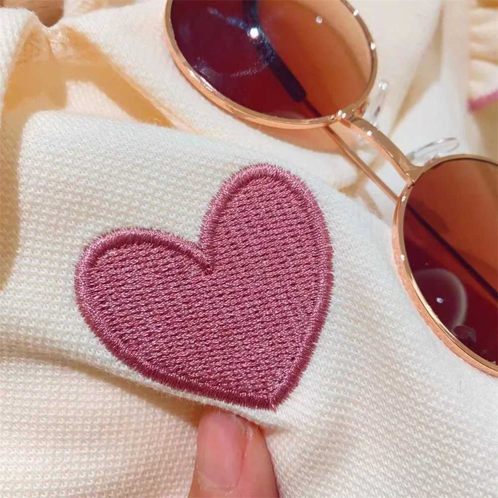 Fashion girls clothing set summer new heart-shaped printed doll collar T-shirt+shorts 2PCS set 3 4 5 6 8 year old childrenT250327