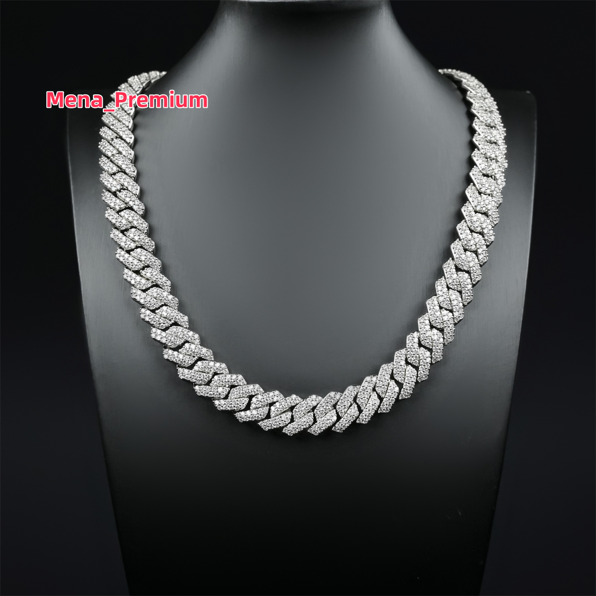 Plated Hip Hop Jewelry Necklace Cuba Link 14mm Wholesale Cuban Link Chain Gold Gift Hiphop Unisex Li Zircon Precious Metal Alloy