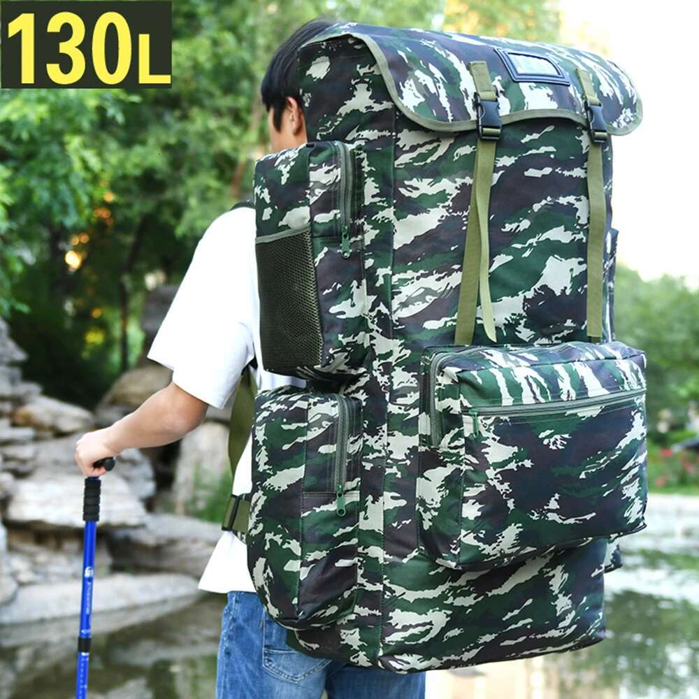 110L 130L Large Camping Backpack Travel Outdoor Lage Bags Hiking Trekking For Men Molitary Tactical Shoulder Bag
