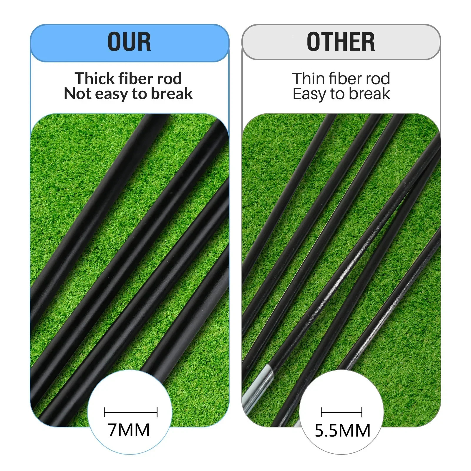 Soccer Goal Kids Soccer Net for Backyard Set of 2 - Size 2.9x2.4 Portable Pop Up Practice Mini Soccer Goals with Carry Case 250326