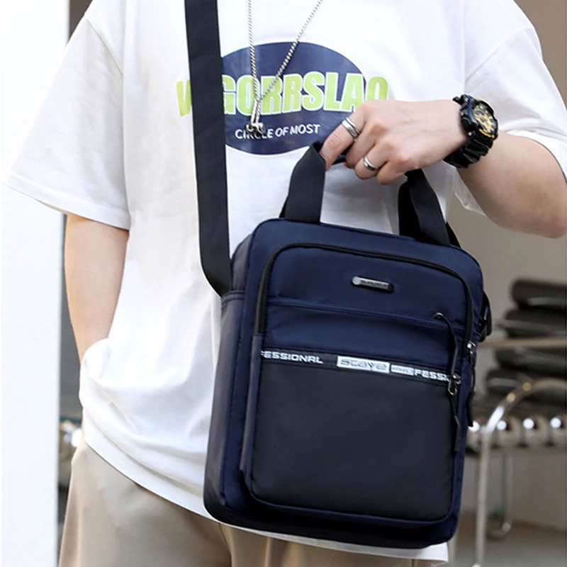 Mens handbag nylon mens cross shoulder messenger bag casual business multifunctional 250326