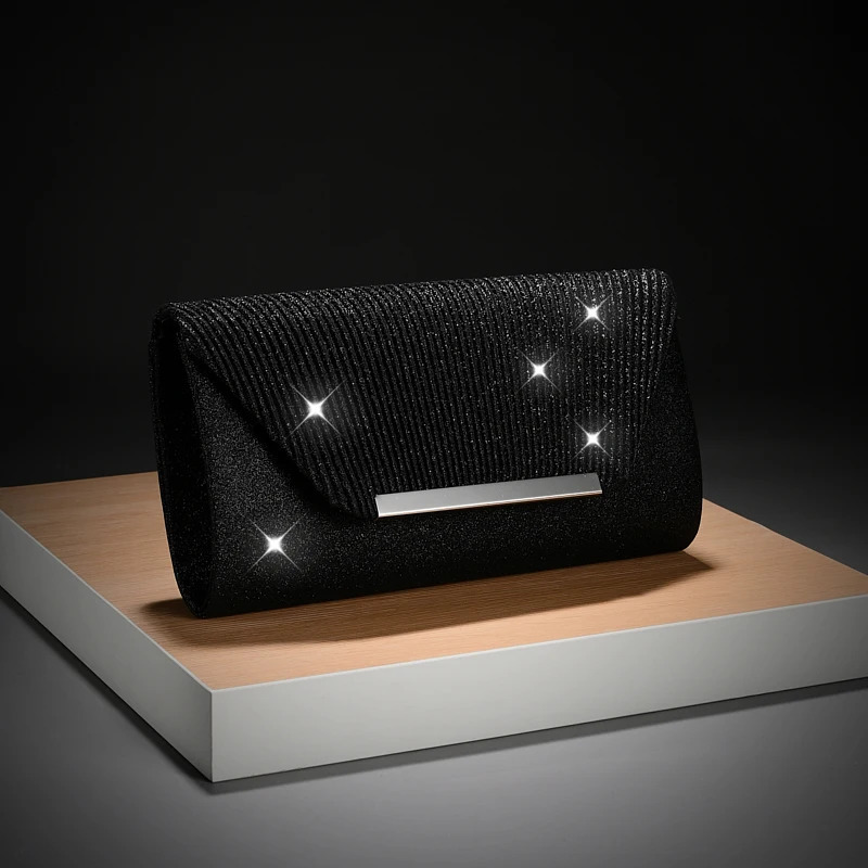 y envelope night club bag shiny grain d texture long hard shoulder wedding handbag 250326