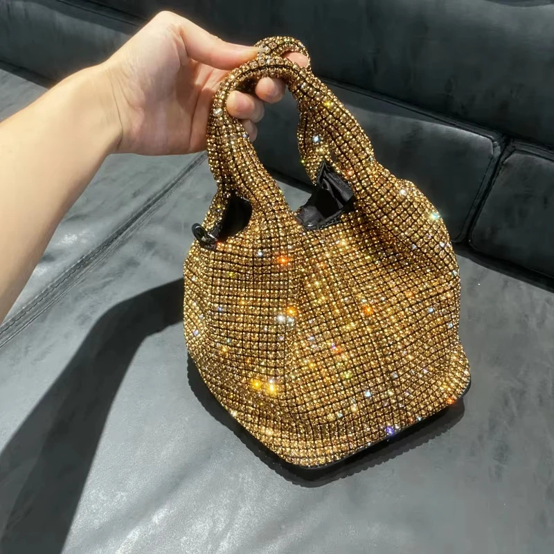 JIOMAY Fashion Trends Rhinestone Wallet y ner Handbag Diamond Evening Bag Versatile Party Shoulder 250326