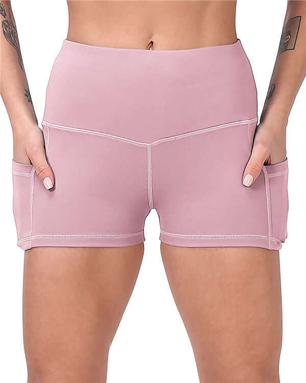 Women Yoga Pants New Waisted And High Stretch Fitness Running Yoga Shorts Pocket Women S Pants YJ