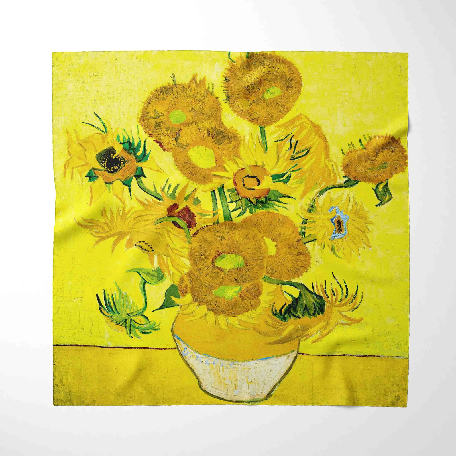 Flower Oil Painting Spring Winter Silk Scarf Men er Fashion Scarves Plaid for Women Scarf 250322