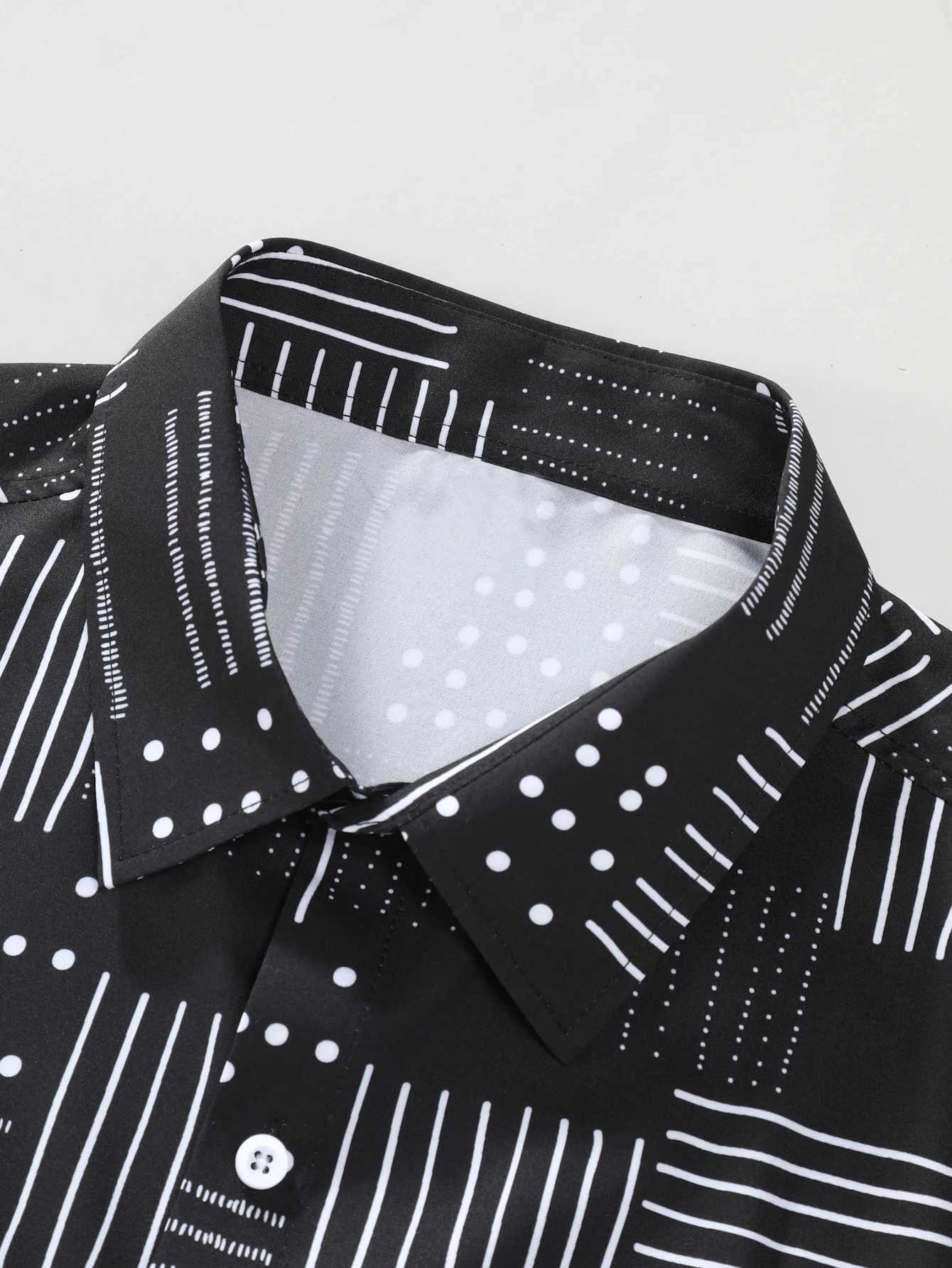 Mens floral short sleeved button striped shirt and short sleeved set casual beach short sleeved set summer setXJ250326