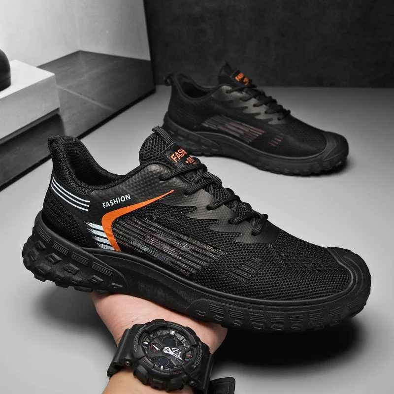 Mens running shoes breathable and anti slip air mesh basketball shoes walking sports shoes mens running training shoes Y250325