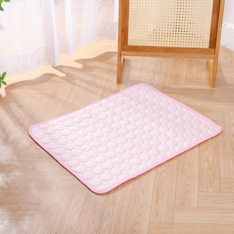 Pet Ice Silk Cushion Ventilated Mesh Dog Cat Mats for Summer Self-cooling Soft Pet Pad for Bed Kennel Sofa Car Seat for Home