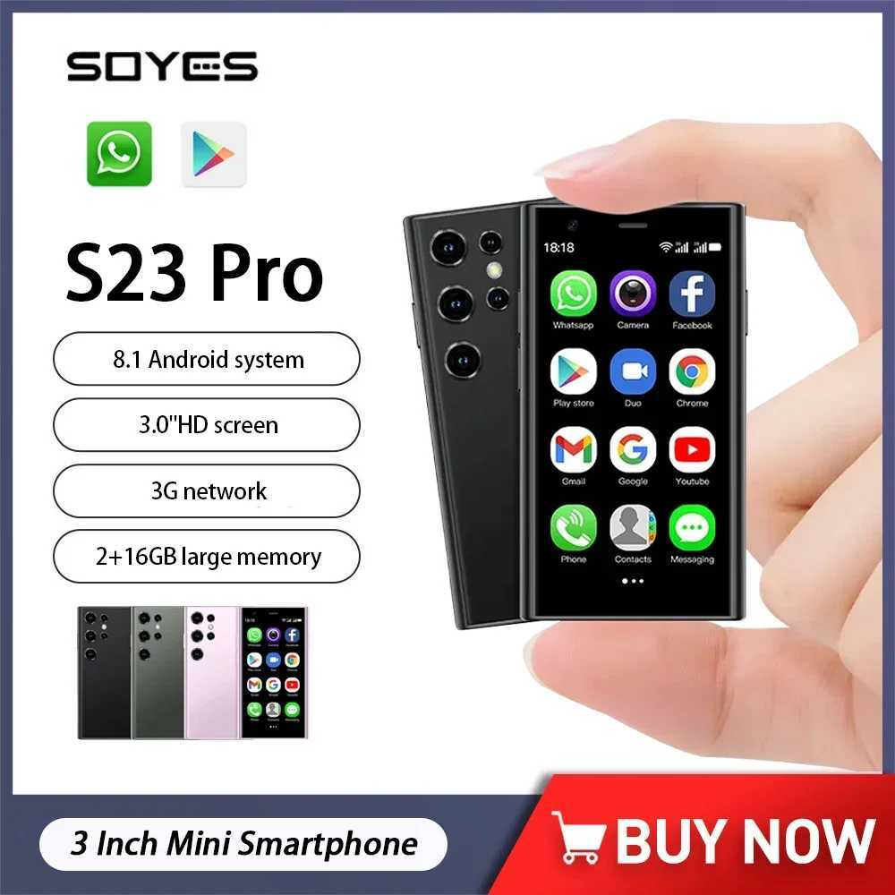 SOYES S23 Pro Mini Smartphone Android 8.1 Dual SIM Standby 3.0-inch HD 3G Phone 2GB+16GB 1000mAh Small Phone M250327