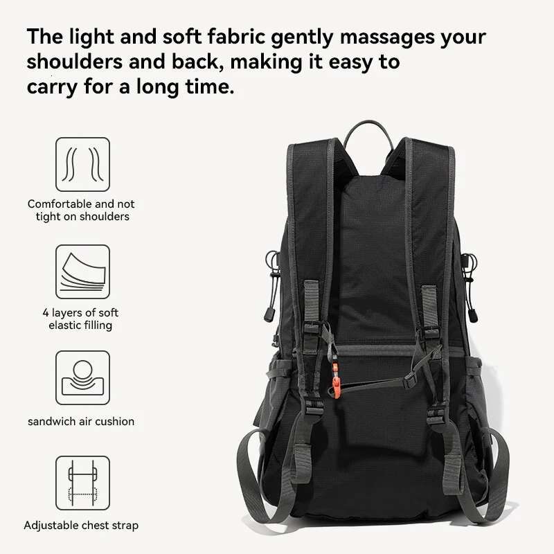Volunteer Hiking Men Outdoor Camping Climbing Waterproof Lightweight Backpack Travel Mountaineering Daypack Man 1857-02