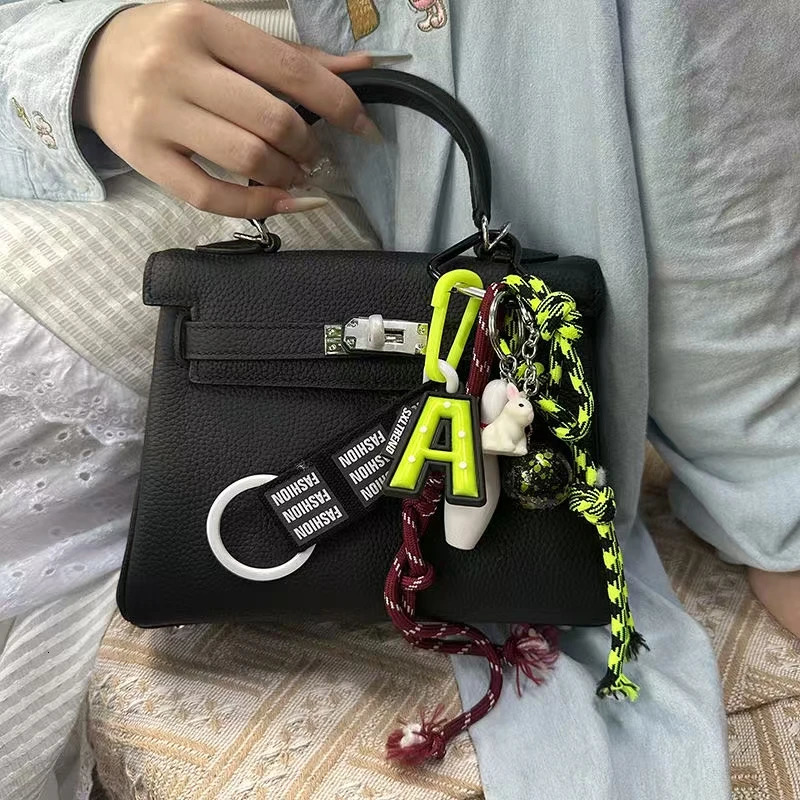 Sports Series Key chain Multi-element Backpack pendant Hand woven rope shoulder bag decoration250325