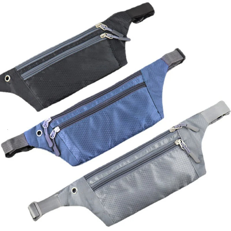 Women Men Man Pouch Oxford Shoulder Bag Adjustable Belt Fanny Pack Travel Running Hiking Jogging for Outdoor Sports