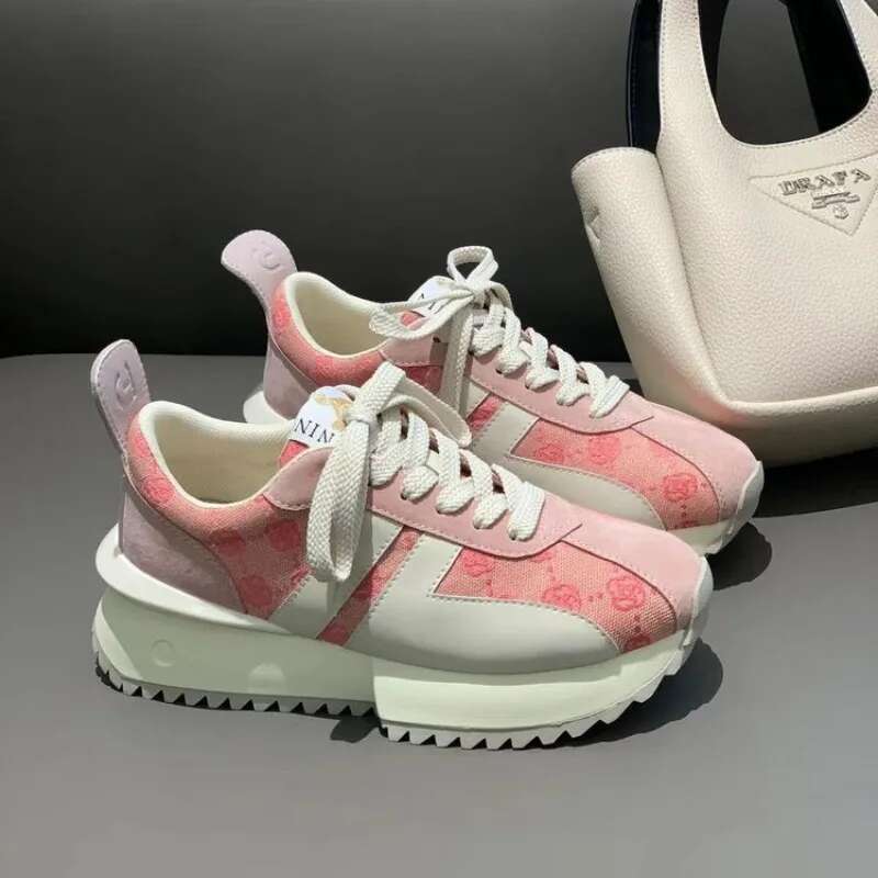 Fashion Forrest Gump Spring New Thick Sole Sports Versatile Casual Elevated Women's Shoes