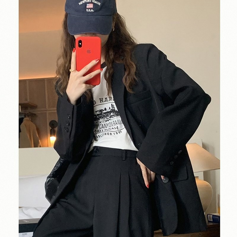 L3261Korean-Style Women's Internet Celebrities Suit Tops - Perfect for Spring and Autumn Wear