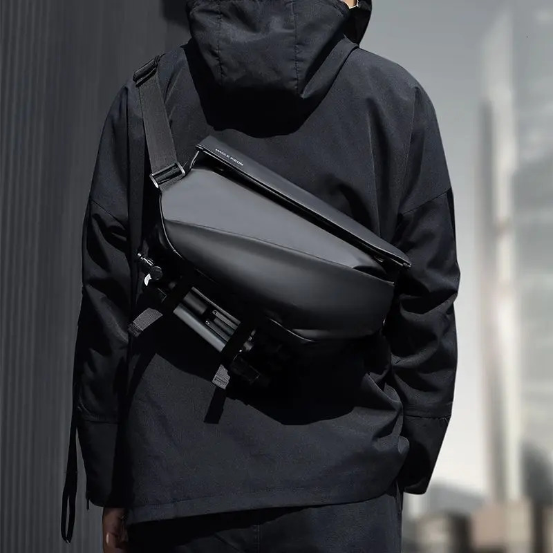 Mens commuting bag chest mens messenger motorcycle backpack shoulder 250326