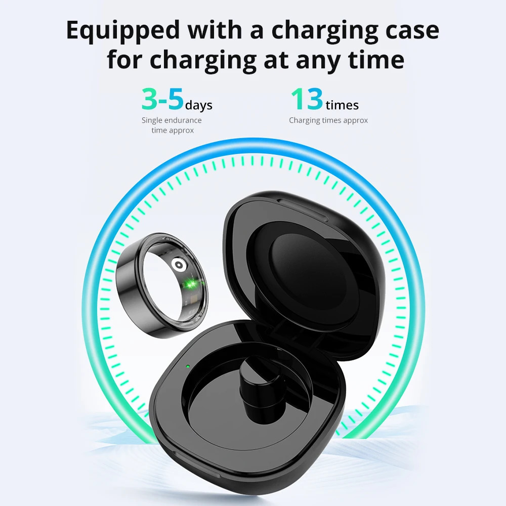 COLMI R02 smart ring with charging case suitable for women battery life of 39 days health monitor 5ATM waterproof 250322