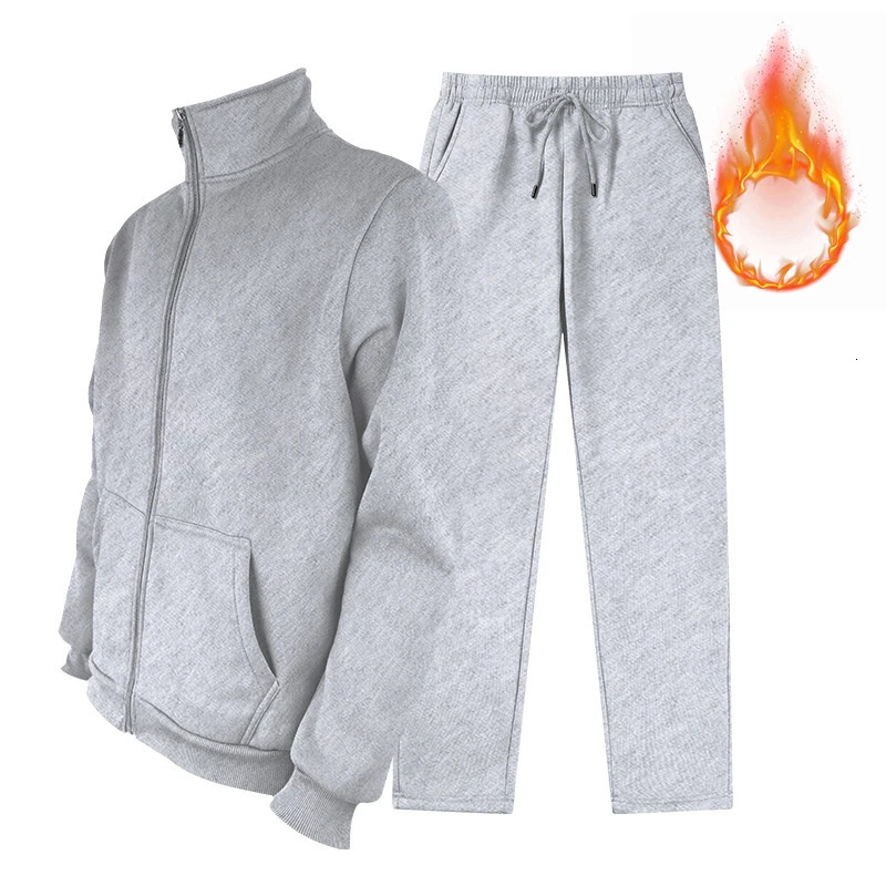 Mens sportswear casual long sleeved 2piece set mens jogging suit 250326