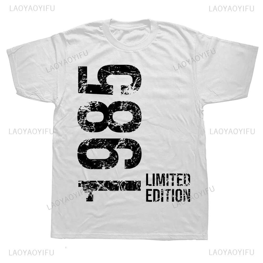 Men's and women's short sleeved t-shirts, streetwear, hip-hop, cotton, vintage print, birthday gift, 38 years old, 1985