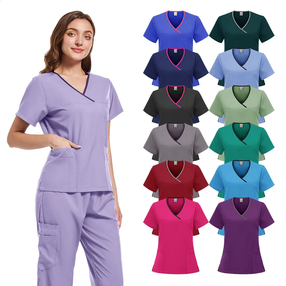 Wholesale Operating Room Uniform Set Scrubs Hospital Work Supply Nurses Dental Womens Dress 250326