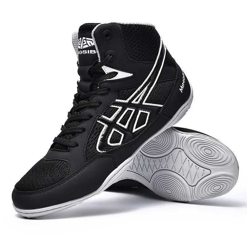New Arrival Mens wrestling shoes womens outdoor training boxing sports shoes mens high-quality womens sports flying shoes large size Z250327