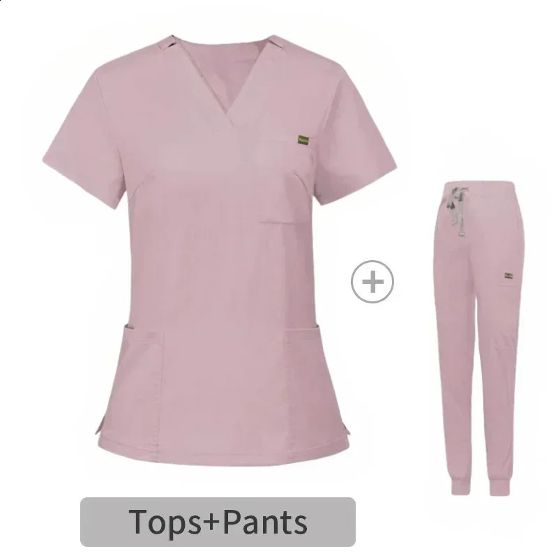uniform breathable top jogging set unisex beauty institution frosted womens pet store veterinary care accessories 250326