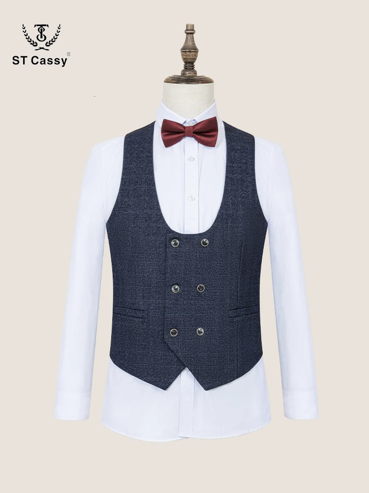 ST Cassy High Quality jacketPants ultrathin fit casual suit single chest groom wedding business office mens 250326