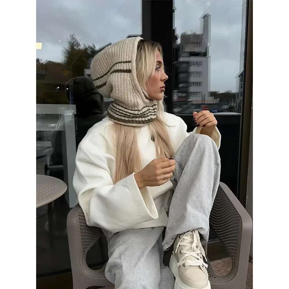 Women's Coat Elegant Solid Woolen Coat Women Double Breasted Loose Stand Collar Jacket Autumn Temperament Thick Warm Office Outerwear