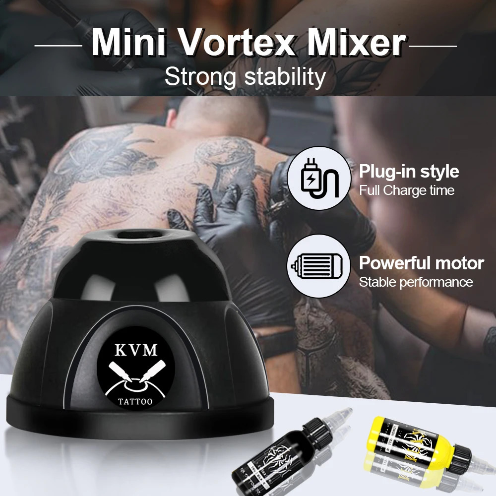 Mini Vortex Shaker Tattoo Ink Nails Polish Mixed Shaker 7000RPM vortex mixer Non-slip Base Tattoo Ink Stirrer tattoo supplies 250322