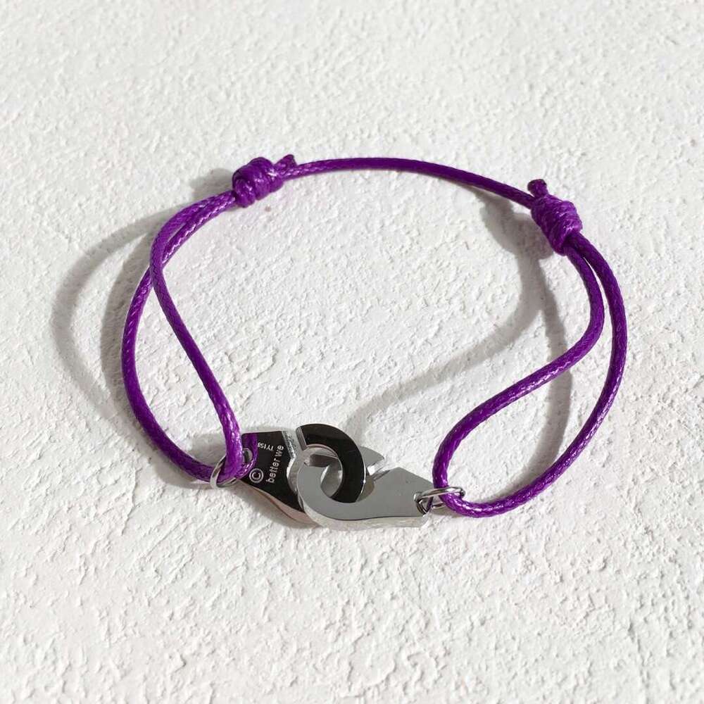 DH High Edition Gift Weaving Stretch Adjustable Men's and Women's Colored Wax Handcuffs Bracelet Non Fading Anti Sensitive Hand Rope