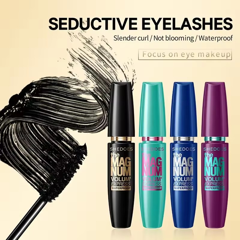 4D Extreme Volume Lash Mascara Lengthen Eyelashes Mascara Long Lasting Waterproof Makeup Silky Lash Eye Black Extension Cosmetic