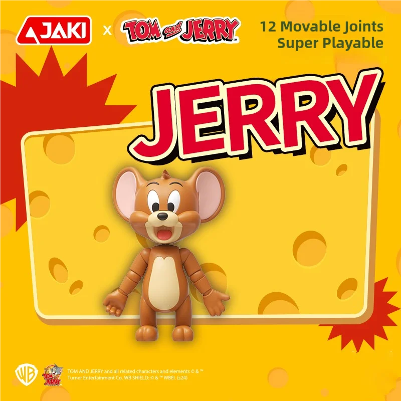 JAKI Tom and Jerry Assemble An Action Figure Building Block 28.4cm Construction Toy Classic Tom Jerry's Model Creative Figure Collection Ornament