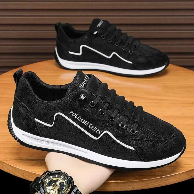 Casual Sneakers Sports for Men Spring Autumn Lace-up Men's Outdoor Sport Jogging Retro Vulcanized Shoes