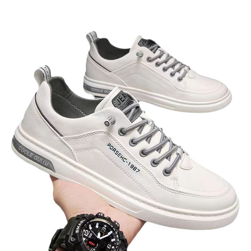 Free shipping new casual shoes men sports shoes breathable trend comfortable daily black white