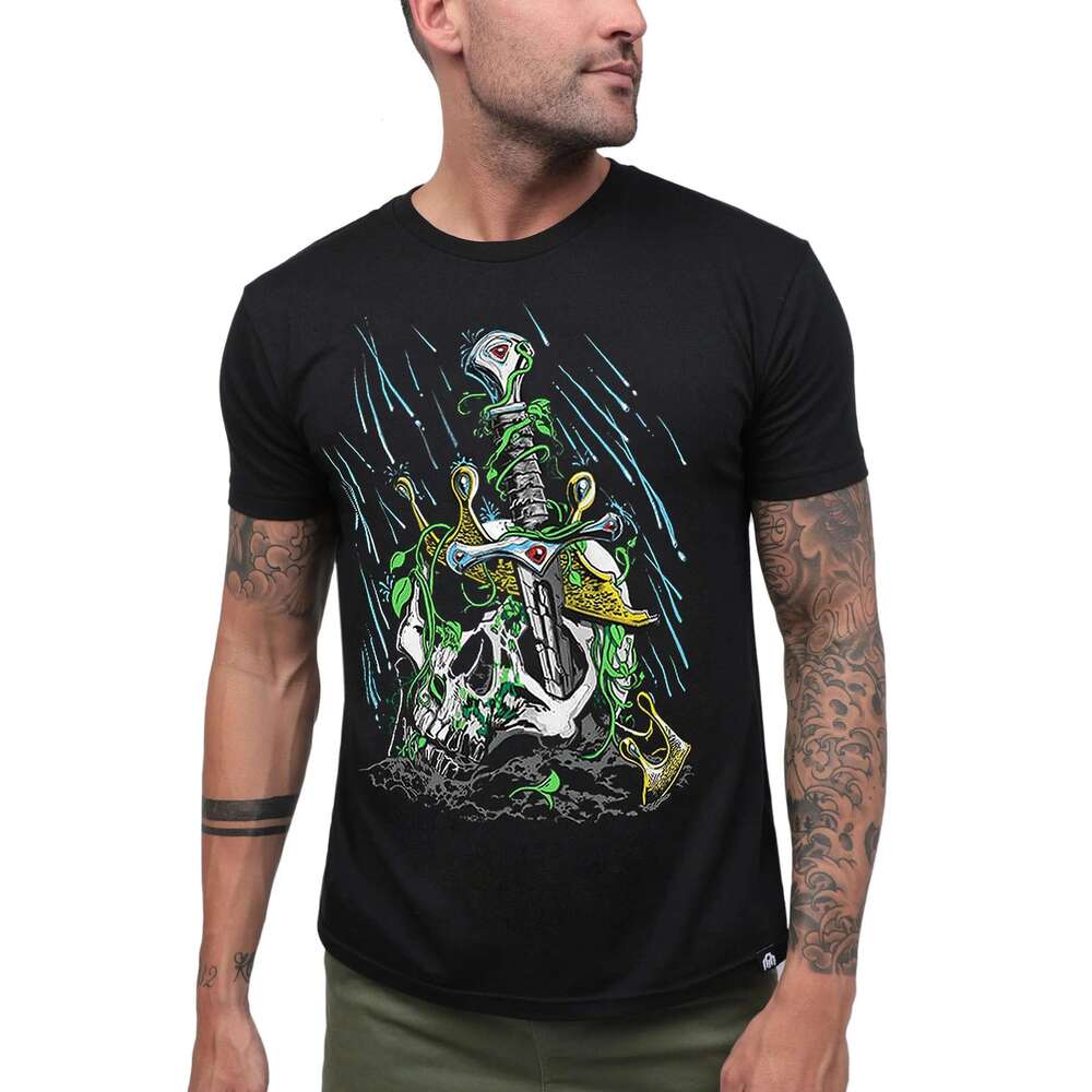 Enter AM Men's Pattern T-shirt S-4XL Premium Short Sleeve Color T-shirt Trippy Astronaut Design High Quality 50988