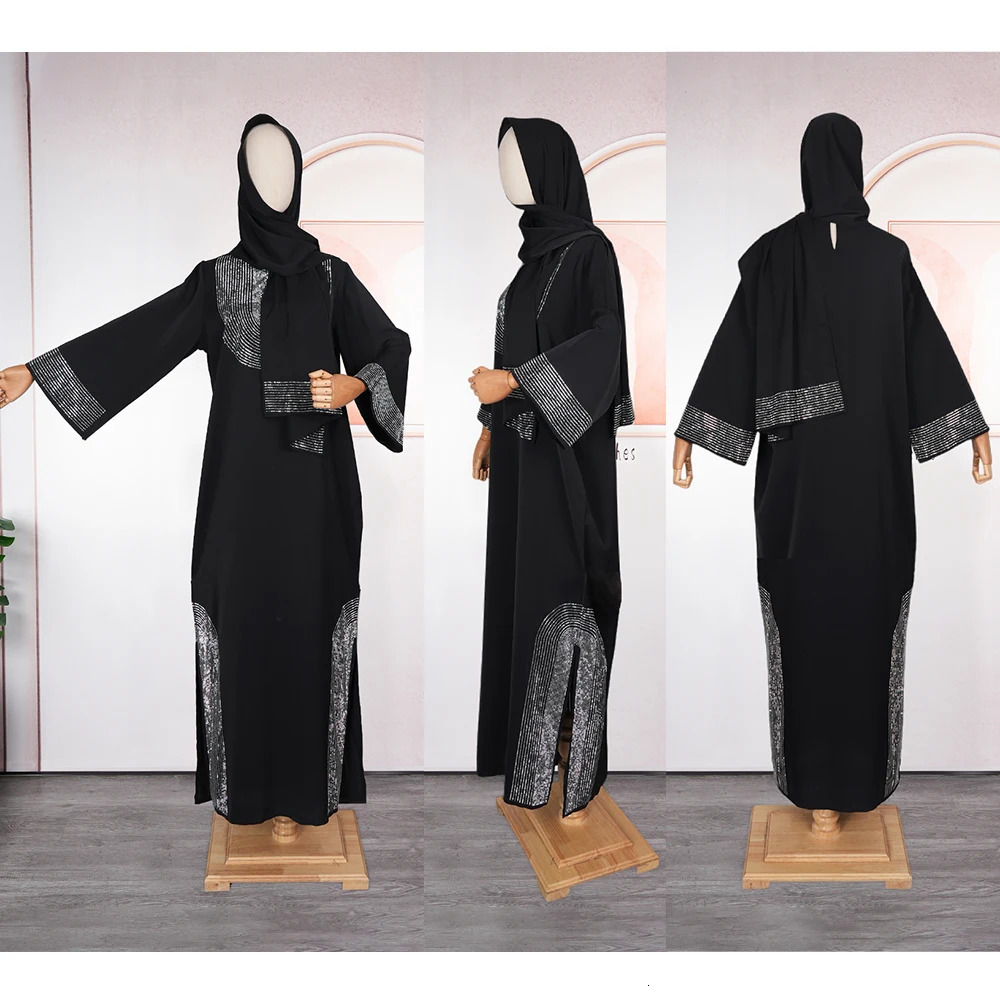 Abayas for Women Dubai y African Muslim Fashion Dress Caftan Marocain Evening Party Boubou Robe Djellaba Femme 250326