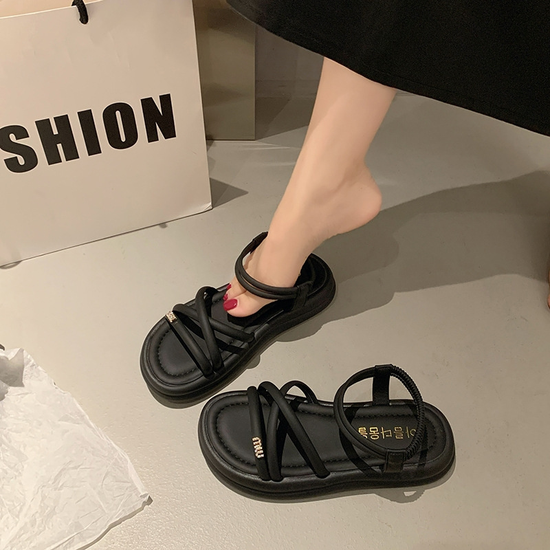free shipping sandals designers for womens ladies hot 2025 Summer New Thick Bottom Casual Fashion Outdoor Sandals Size 35-40